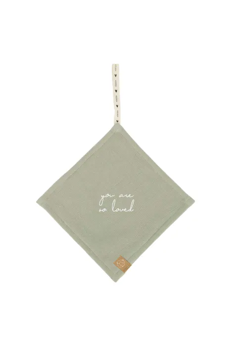 Zusss Speendoekje - So loved - Saliegroen - Afbeelding 2