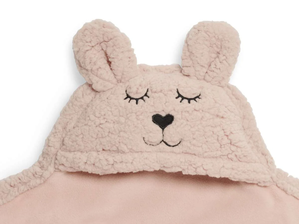 Jollein Wikkeldeken Bunny - 100x105cm - Pale Pink - Afbeelding 5