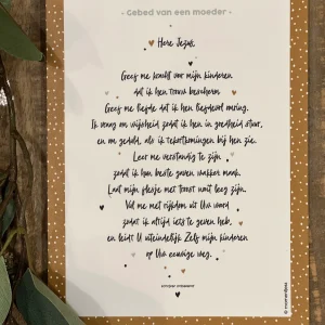 Tekstbord - Gebed van een moeder