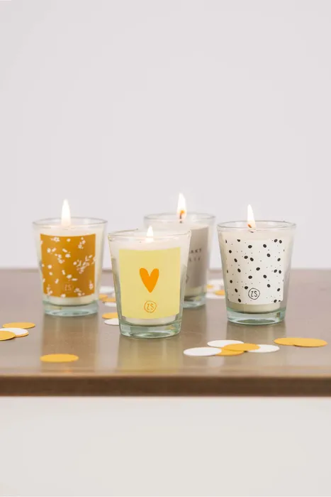 Zusss Set van 4 glaskaarsjes - Jij maakt mij blij - Afbeelding 4