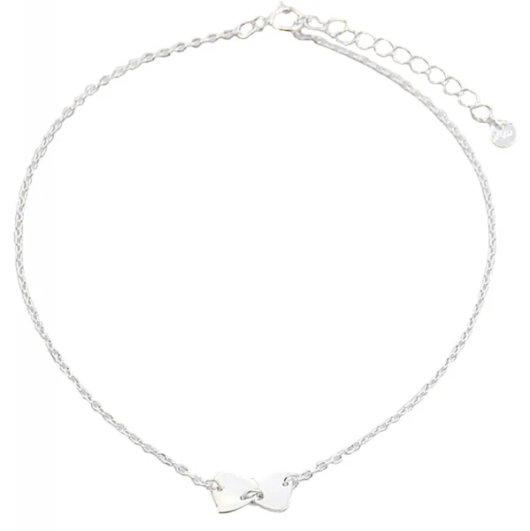 Enkelbandje - echt zilver - Hartjes - Afbeelding 2