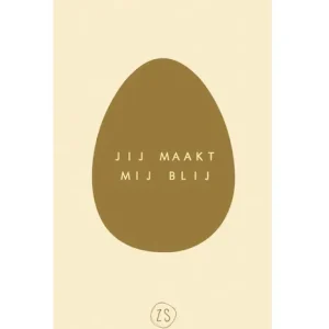 Zusss Servetten - Jij maakt mij blij - Lichtgeel