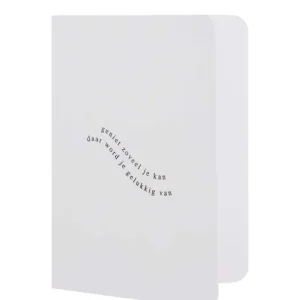 Zusss wenskaart geniet reliëf wit