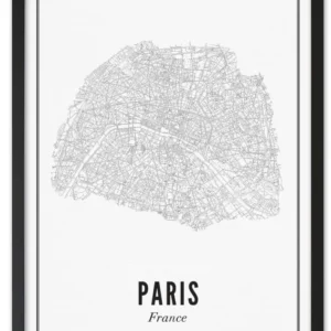 Wijck Poster - Paris Stad - 21x30cm
