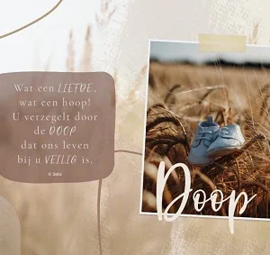 Kaart Sela Songs - 7936 - Doop