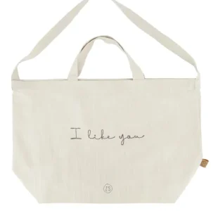 Zusss grote boodschappentas - i like you zand