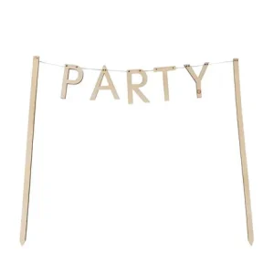 Zusss Houten Taartslinger - Party - 18cm