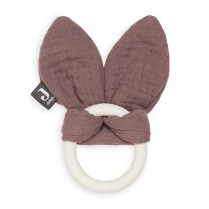 Jollein Bijtring Siliconen - Bunny Ears - Chestnut