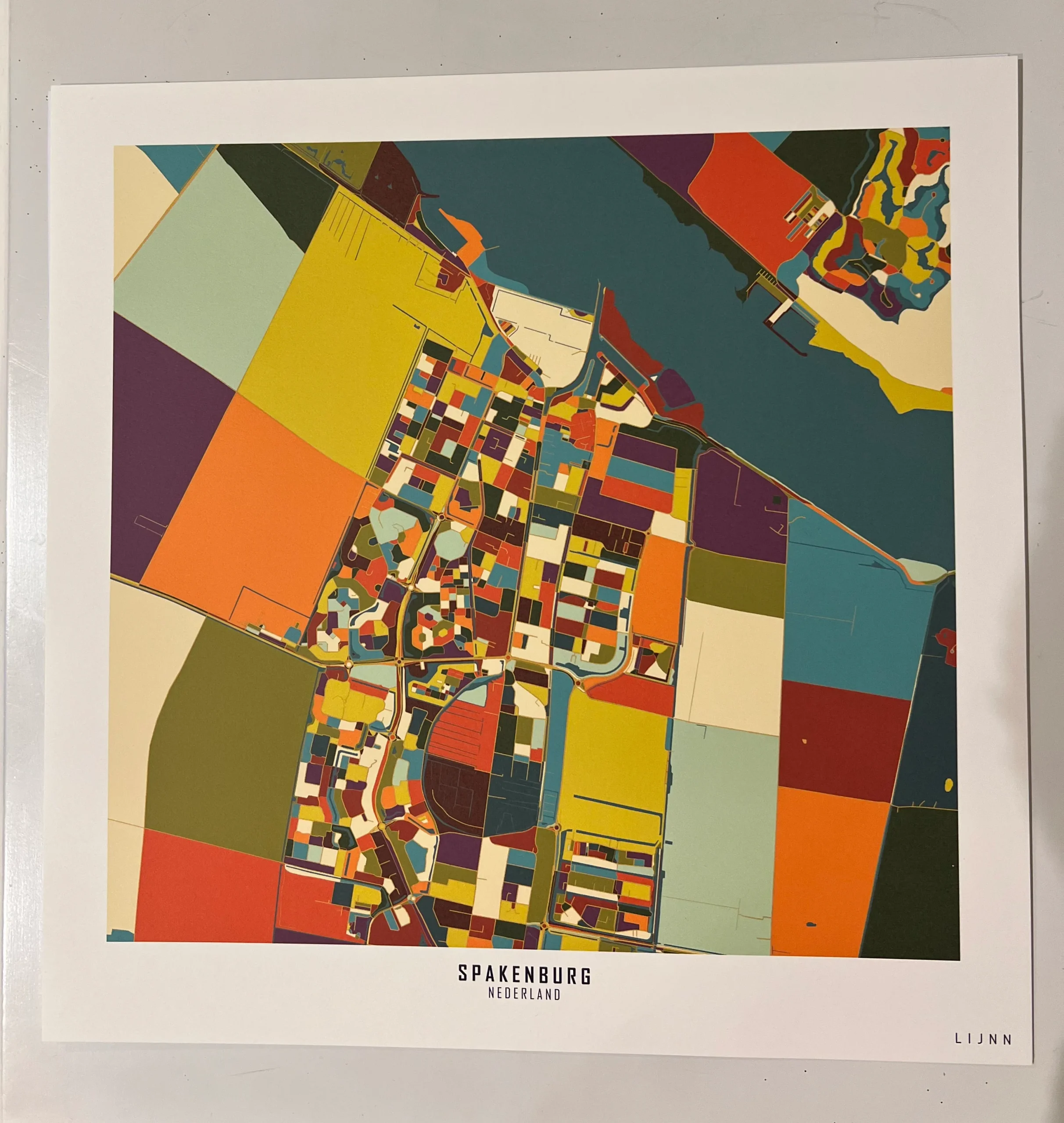 Lijnn Decor Poster 30x30cm - Spakenburg