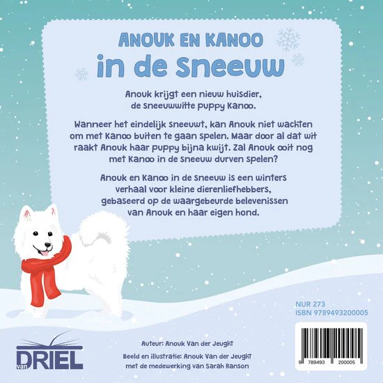 Anouk en Kanoo in de sneeuw - Anouk van der Jeught - Afbeelding 3