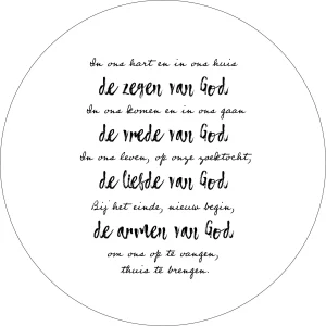 Wandbord - Foam - De Zegen van God - M