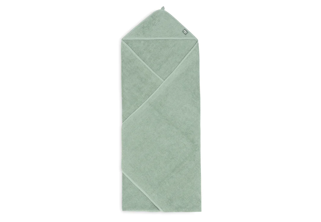 Jollein Badcape Badstof 100 x 100 cm - Ash Green - Afbeelding 3