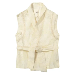 Baje Studio - gilet Ize shell - offwhite
