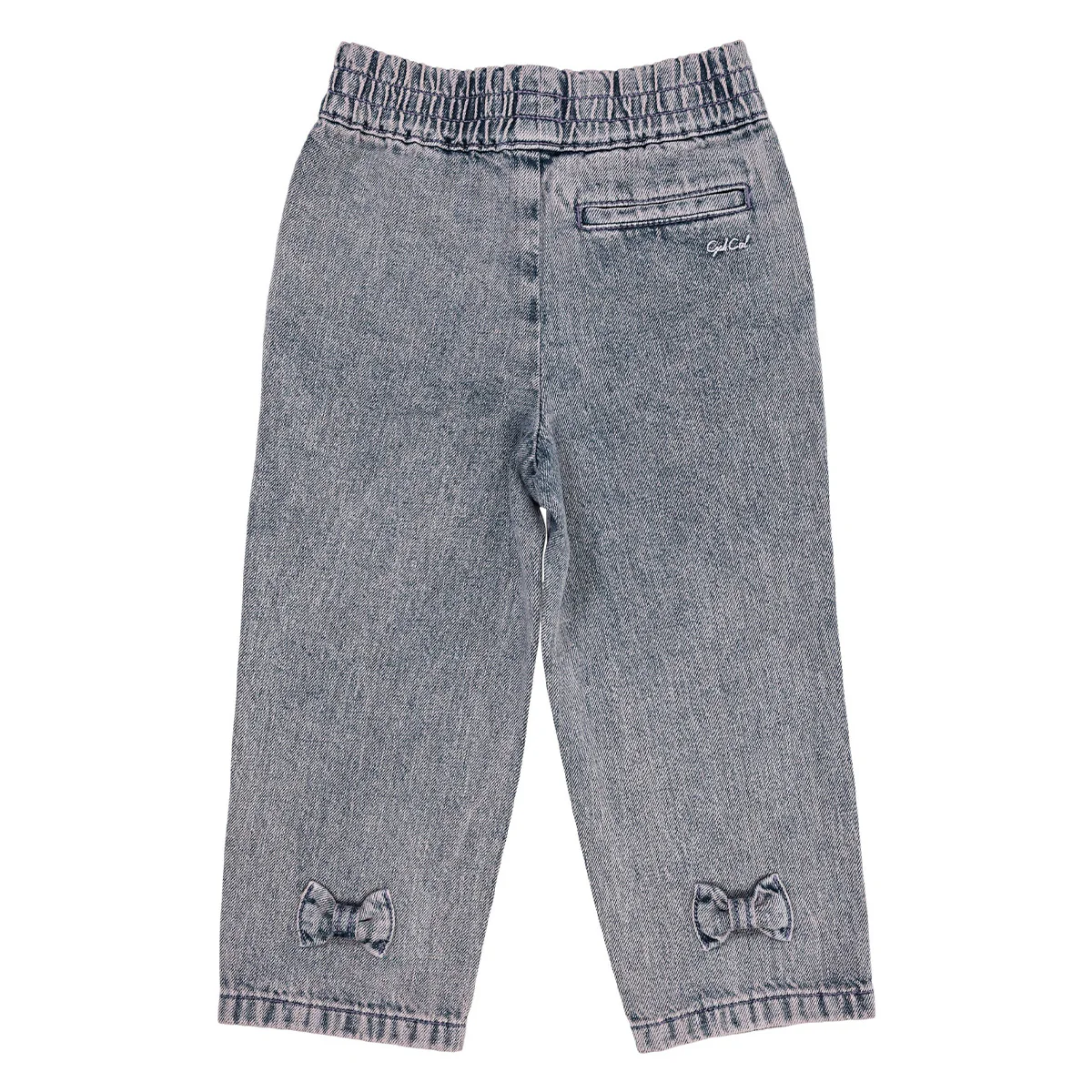 Copenhagen Colors - organic chino jeans with bow - lavender dyed denim - Afbeelding 7