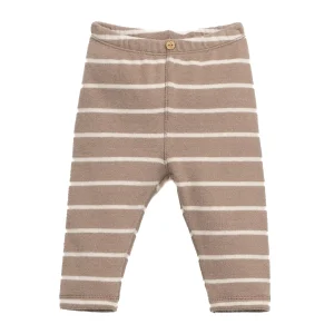 Play Up - striped legging - taupe/pencil
