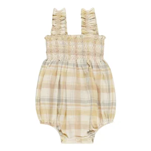 Rylee + Cru - romper Julia - pastel plaid