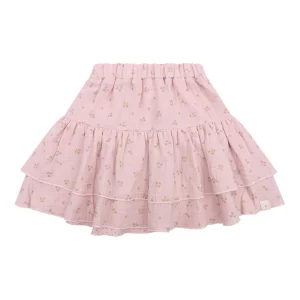 Navy Natural - mousseline skirt Keet - rose flower