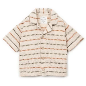Play Up - knit shirt with stripe pattern kid
