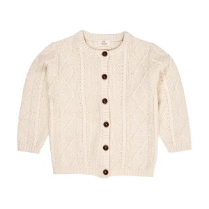 Copenhagen Colors - knitted cable cardigan - cream