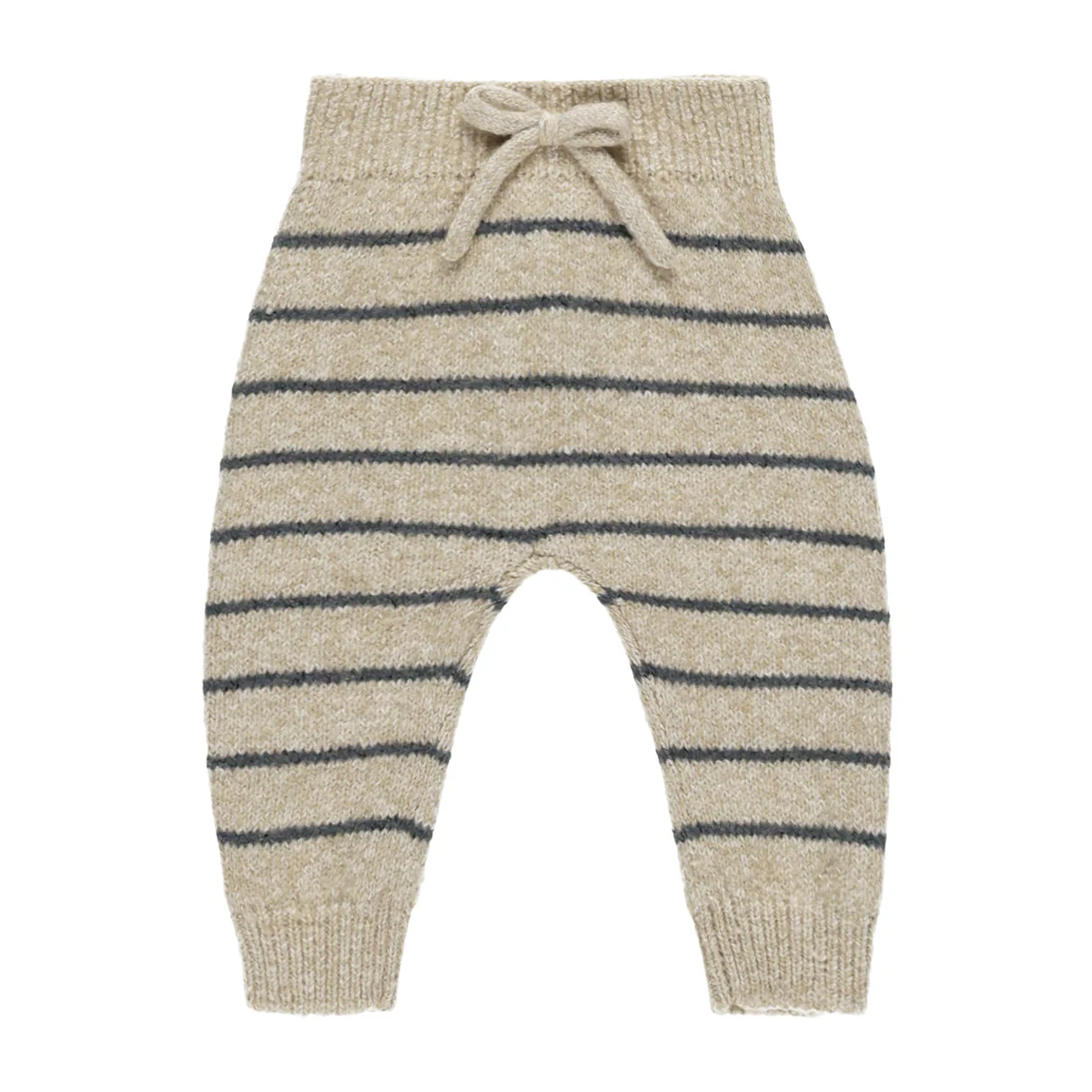 Quincy Mae - knitted pants - indigo stripe - Afbeelding 2