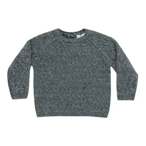 Quincy Mae - knitted sweater - heathered indigo