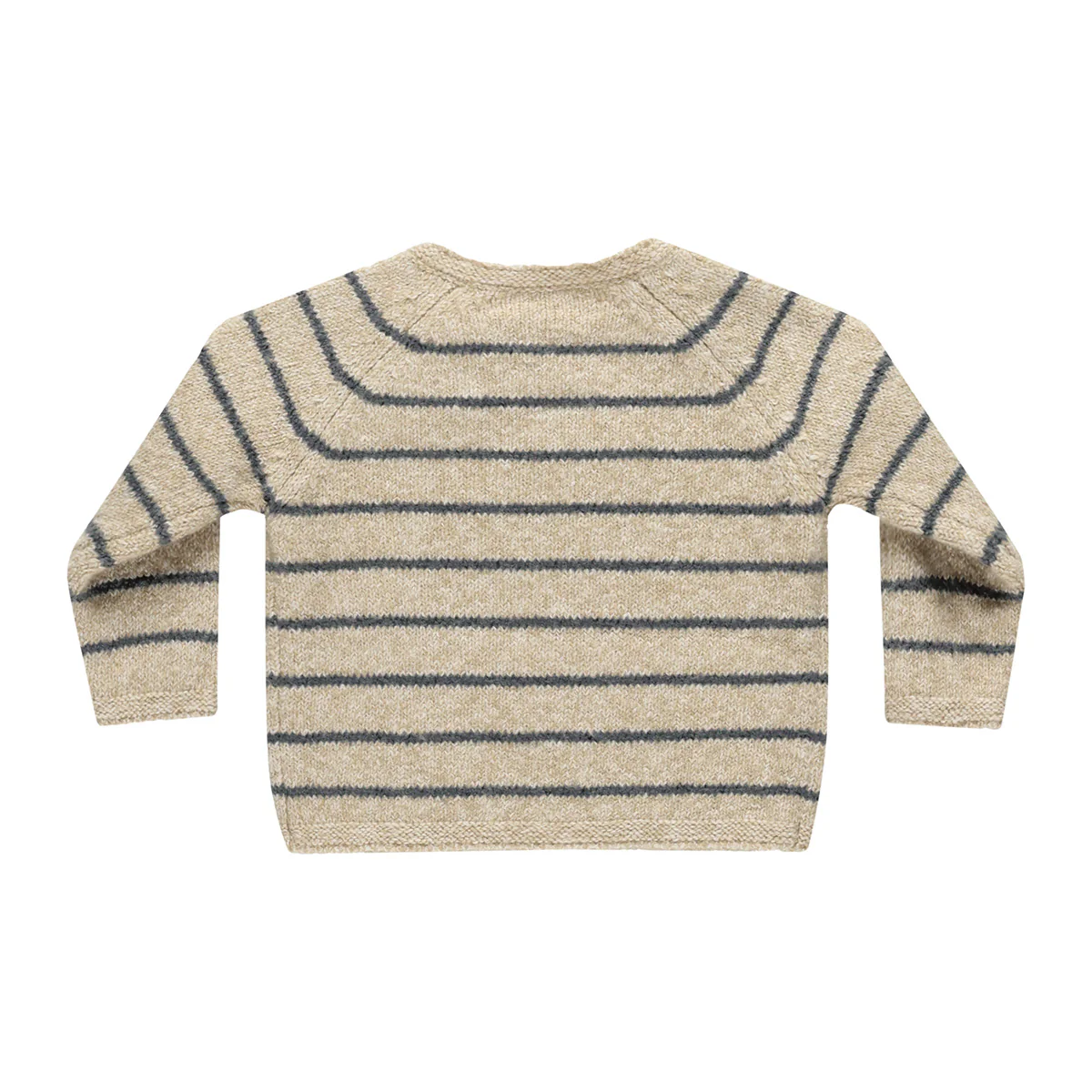 Quincy Mae - knitted sweater Ace - indigo stripe - Afbeelding 6