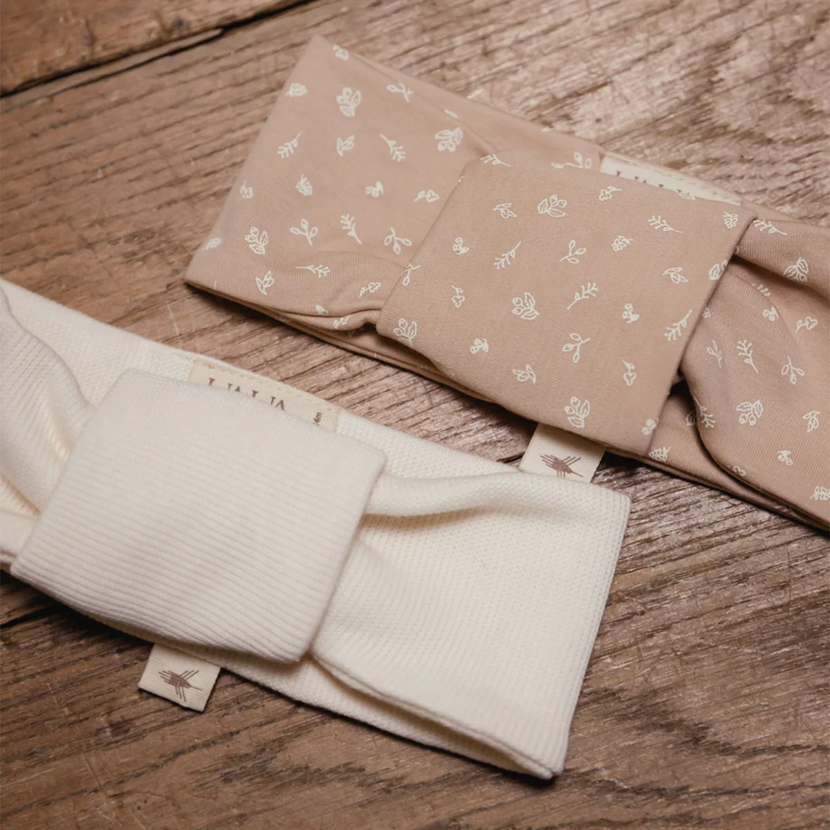 UAUA - knotted headband - rosa floral - Afbeelding 4