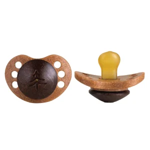 Skogen Baby - fopspeen bok + kokos anatomisch (platte speen) - 2 stuks