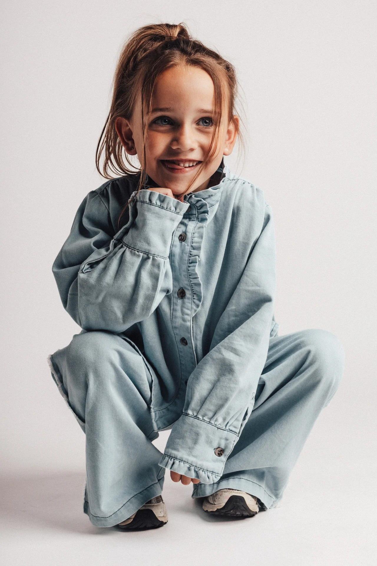 Baje Studio - denim blouse Lala - blue light - Afbeelding 5