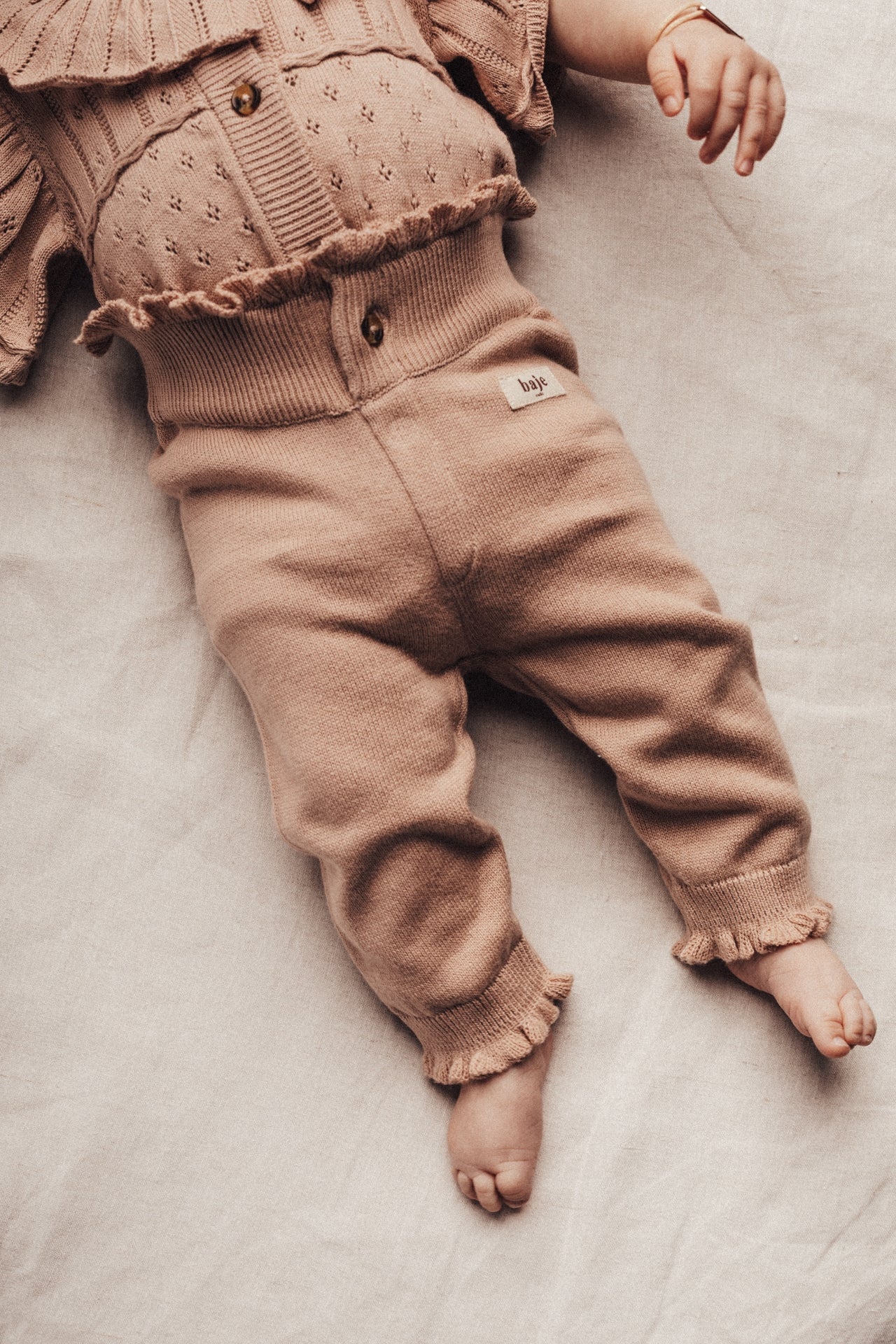 Baje Studio - knitted pants Lauren - rose cafe - Afbeelding 5