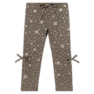 Two You Label - skinny legging Lilly flower - brown