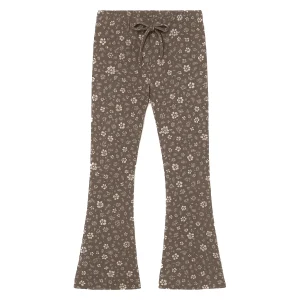 Two You Label - flared legging Lilly flower - brown
