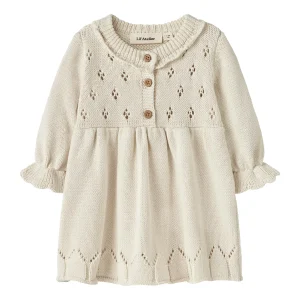 Lil'Atelier - knit dress Lia baby - turtledove offwhite