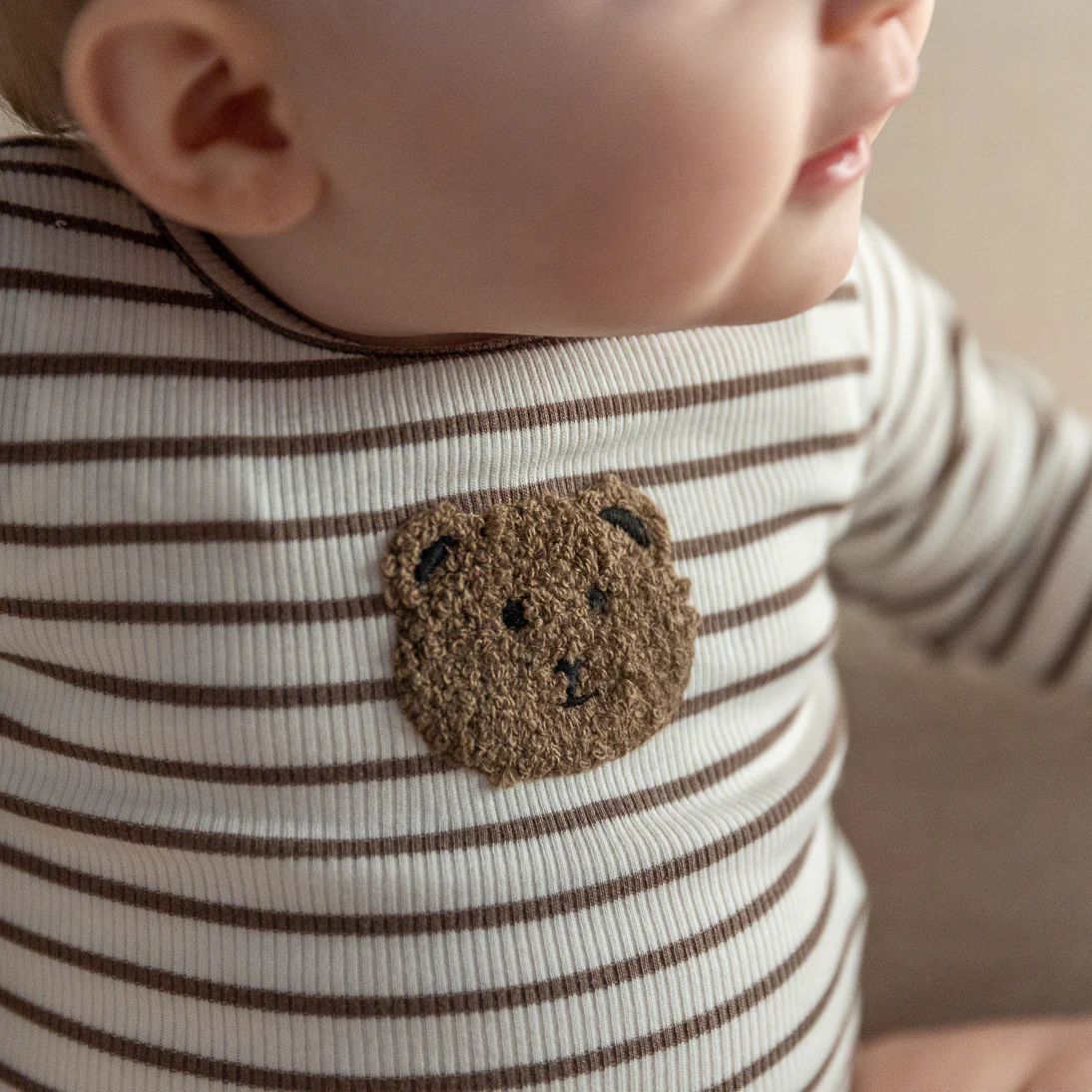 Lil'Atelier - body teddybear - coconut milk stripe - Afbeelding 4