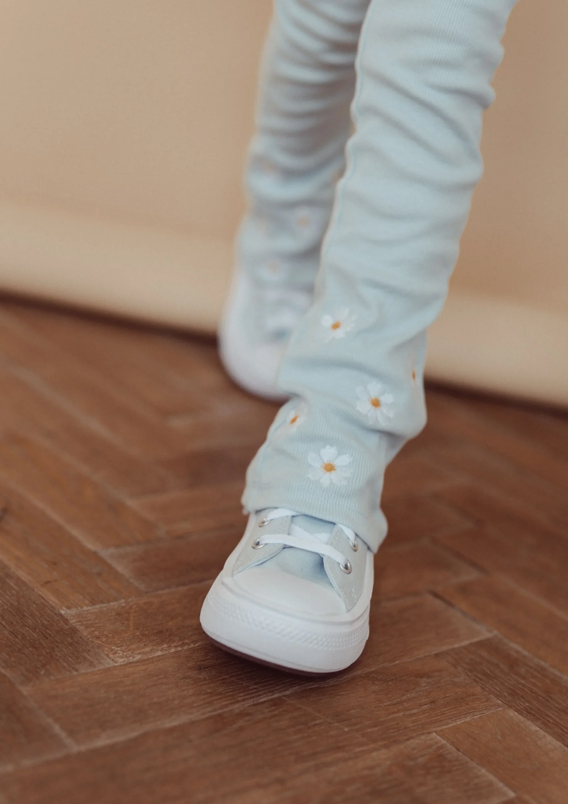 Two You Label - flare legging Lilly embroidery flower - light blue - Afbeelding 3