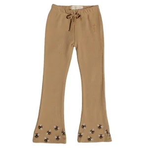 Two You Label - flare legging Lilly embroidery bee - honey