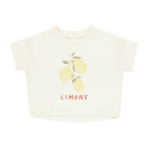 Rylee + Cru - boxy tee Limone - ivory