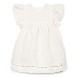 Play Up - linen dress - bio resin offwhite