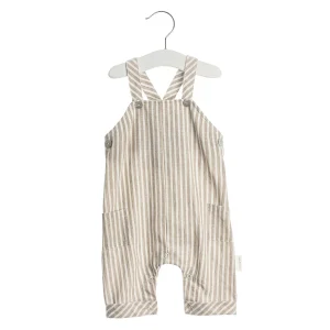 Bobbi Balloon - linen overall stripe - sand