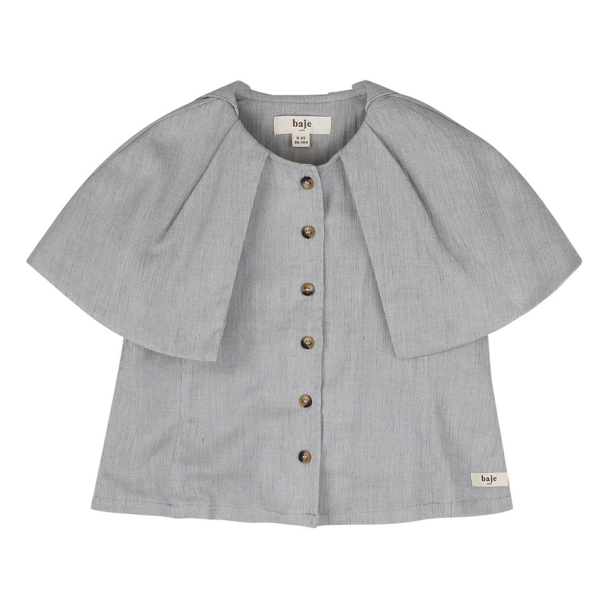 Baje Studio - woven blouse Liss - blue steel