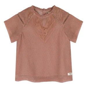 Baje Studio - crincle woven blouse Lou - rose amber
