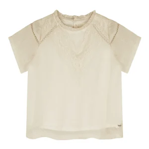 Baje Studio - crincle woven blouse Lou - crėme oat