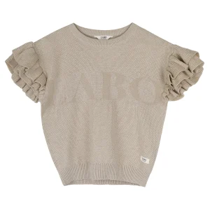 Labo - knitted top Louise - taupe melange