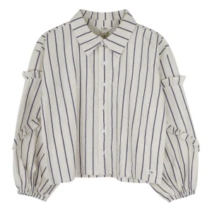 Labo - blouse Lovee - lavender grey stripe