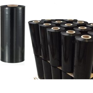 Machinewikkelfolie breed 50cm dikte 20my kleur zwart