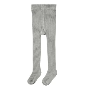 Quincy Mae - tights - dusty blue