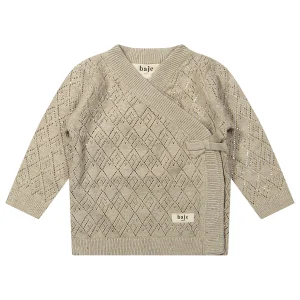 Baje Studio - wrap knit cardigan Maracon - sand desert multicolor