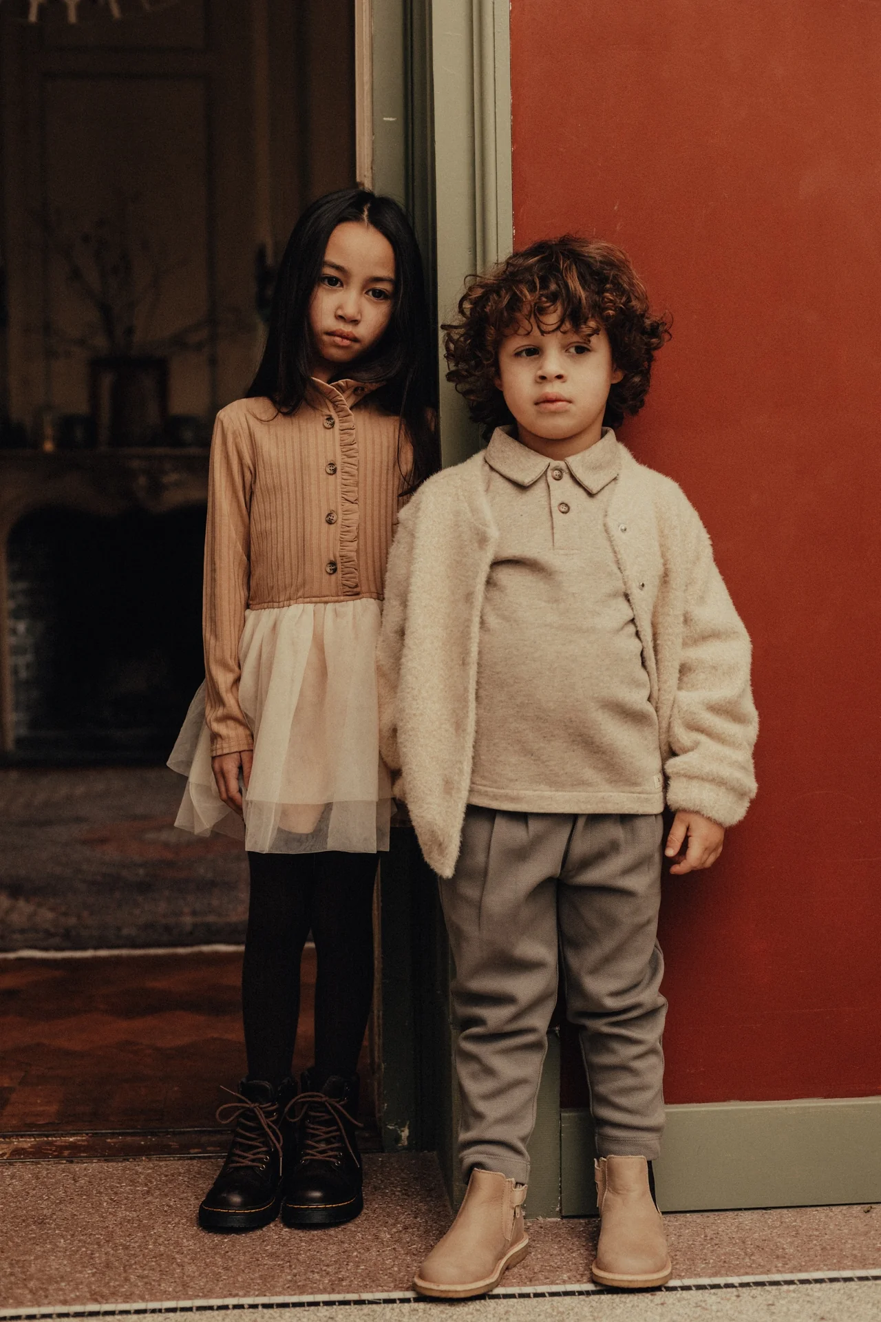 Baje Studio - dress Marly - peach almond - Afbeelding 7