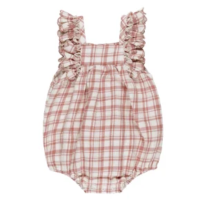 Quincy Mae - romper Maya - pink plaid