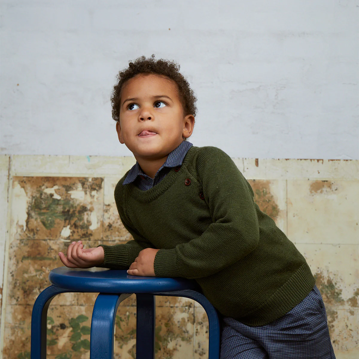 Copenhagen Colors - merino classic pullover - forest green - Afbeelding 3